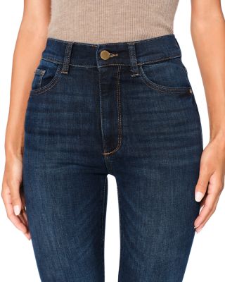 Bridget Bootcut High Rise Instasculpt™ Crop Jeans in Thunderbird