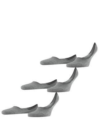 Step Cotton Blend Solid Medium Cut No Show Socks, Pack of 3