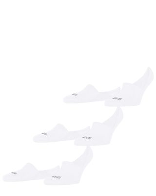 Step Cotton Blend Solid High Cut No Show Socks, Pack of 3