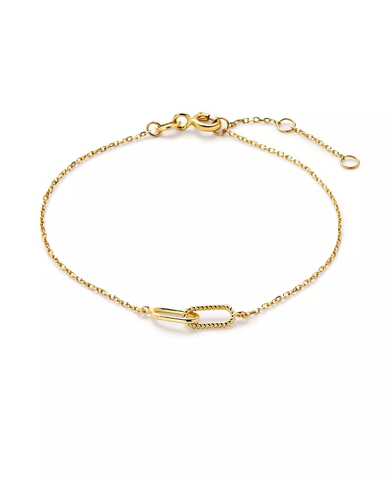Ana Luisa Gold Bracelet - Gold Twisted Link Bracelet