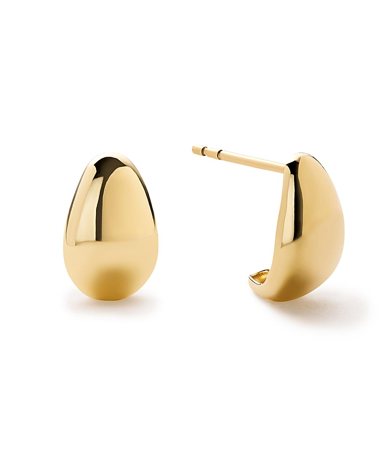 Ana Luisa Gold Stud Earrings - Gold Teardrop Huggie Studs