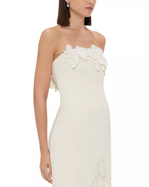 Rayna Crepe Strapless Dress
