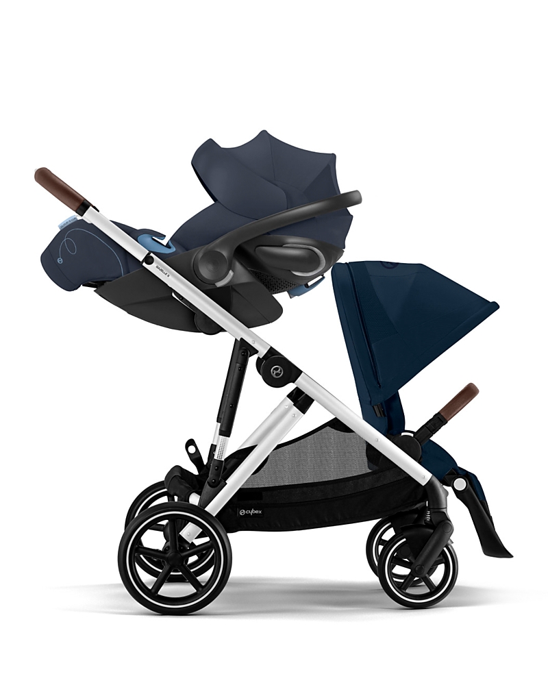 Cybex Gazelle S Single to Double Travel System Stroller + Cloud G Lux Infant Car Seat with SensorSafe