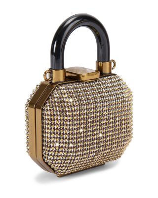 KURT GEIGER LONDON Micro Embellished Top Handle Clutch
