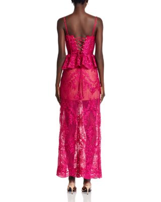 Ophilia Lace Corset Maxi Dress