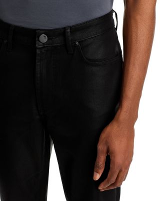 Clint Slim Bootcut Jeans in Coated Noir