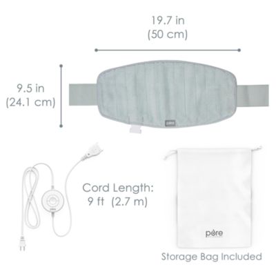 PureRadiance Lumbar &amp; Abdominal Luxury Heating Pad
