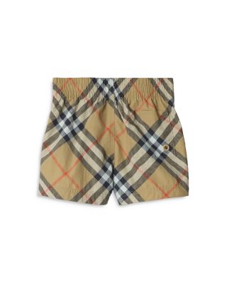 Boys' Atticus Burberry Check Swim Trunks - Baby