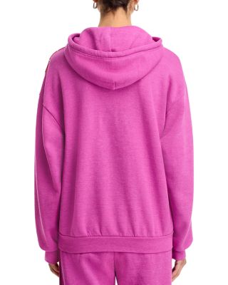 Wave Pullover Hoodie and Rainbow-Stripe Sweatpants