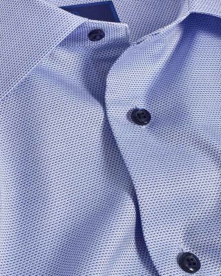 Trim Fit Micro Geometric Dobby Dress Shirt