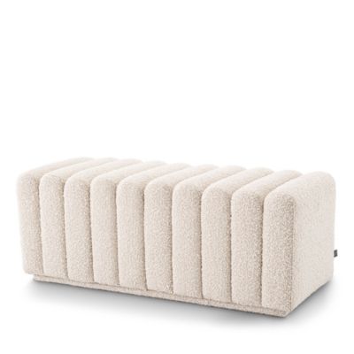 Bente Boucl&eacute; Cream Bench
