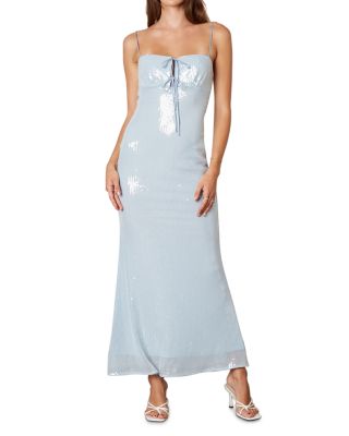 NIA - Hawk Sequin Lace Up Dress