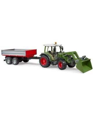  1/16 Fendt Vario MFD Tractor with Front Loader and Tipping Trailer - Ages 5-7
