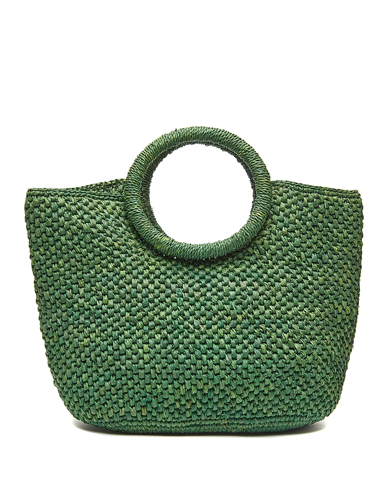 Mar Y Sol Serena Raffia Tote In Emerald