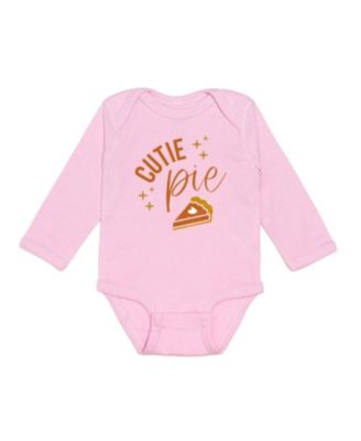 Sweet Wink Girls' Cutie Pie Thanksgiving Long Sleeve Bodysuit - Baby