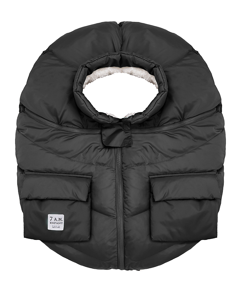 Shop 7am Enfant Car Seat Cocoon In Black Oslo
