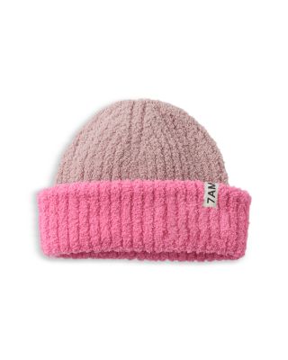 Unisex 2 Tone Ribbed Beanie - Baby
