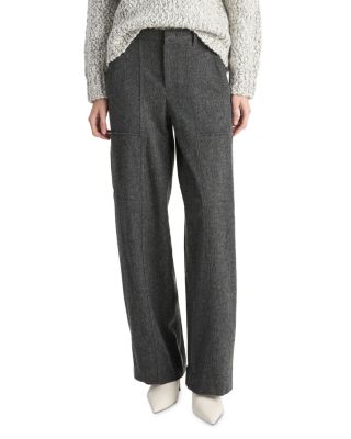 Vince - Mid Rise Brushed Seamed Pants