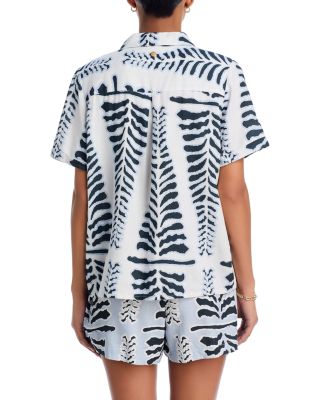Maya Printed Cover Up Shirt