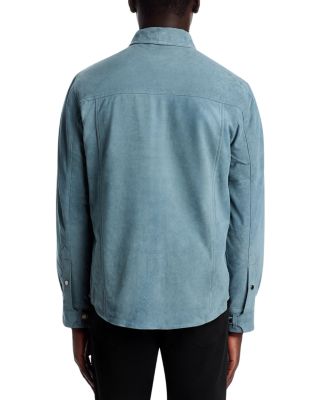 Regular Fit Leather Shirt Jacket