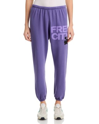 Cotton Logo Sweatpants in Lavender Petal