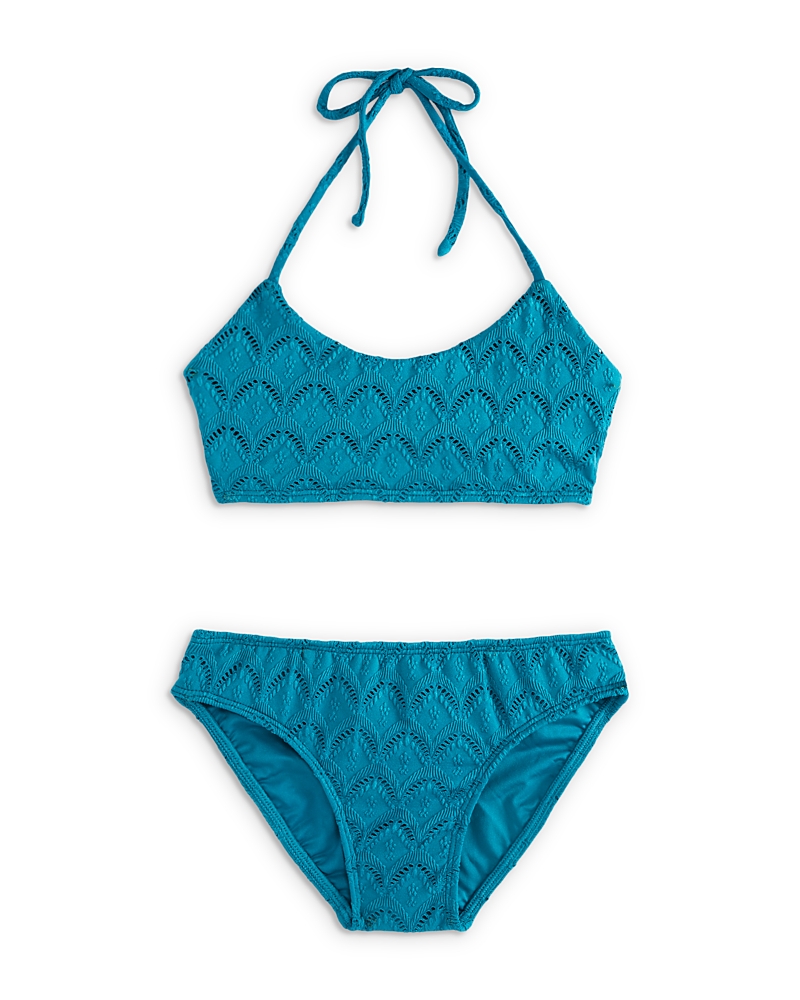 Peixoto Girls' Molly Two Piece Swimsuit - Little Kid, Big Kid In Teal Athen