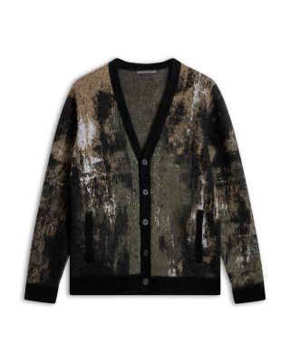 Dio Regular Fit Jacquard Cardigan Sweater