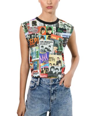 Alice and Olivia - x The Beatles Micah Muscle Tank Top