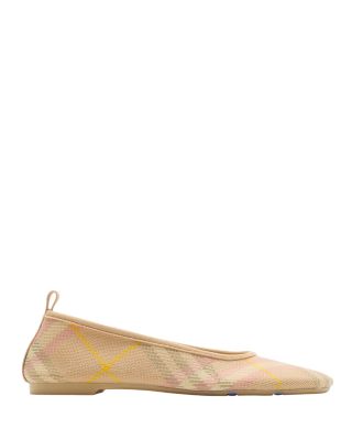 Burberry - Women's Check Knit Baby Ballet Flats