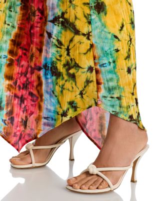 Printed Strapless Midi Dress - Exclusive