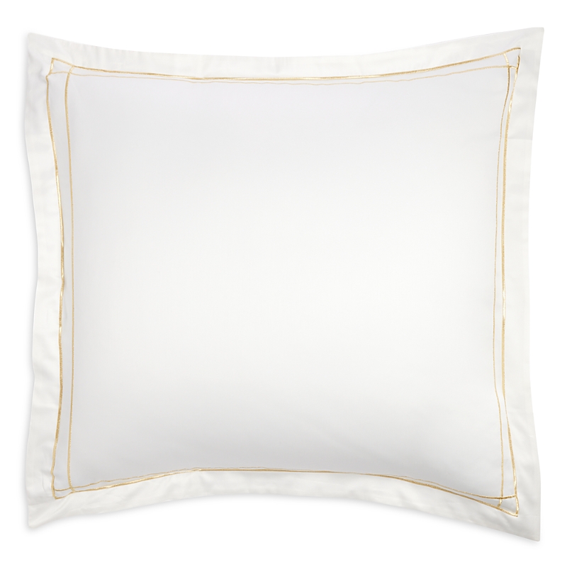 Amalia Home Collection Dalila Sateen Euro Sham - Exclusive In Cream/gold