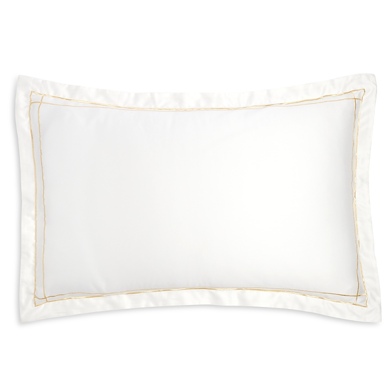 Amalia Home Collection Dalila Sateen Standard Sham Set - Exclusive In Cream/gold
