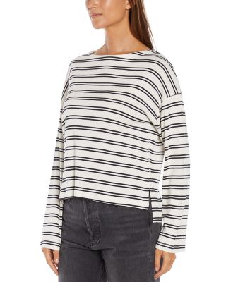 Rumi Striped Boat Neck Top