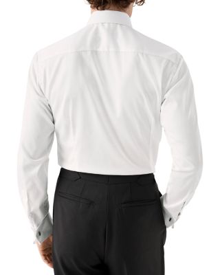 Slim Fit Pliss&eacute; Bib Formal Shirt