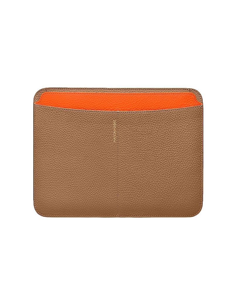 Maison De Sabre Leather Ipad Case (11 Inches) In Manhattan Sandstone