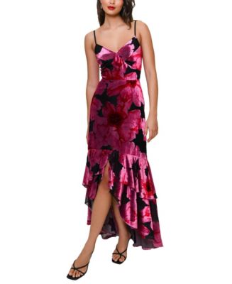 Hutch Royce Hi-Lo Velvet Burnout Dress | Bloomingdale's Women