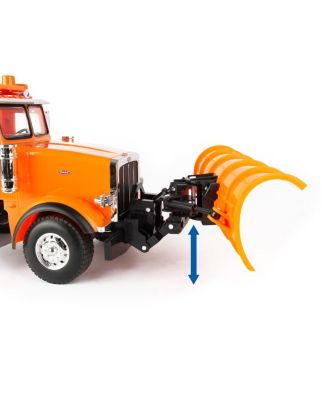  1/16 Big Farm Peterbilt Truck with Snow Plow - Ages 5-7