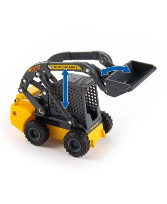  Unisex 1/32 RAM Dually Quad Cab with Lowboy &amp; New Holland Skid Steer Toy - Ages 2-4