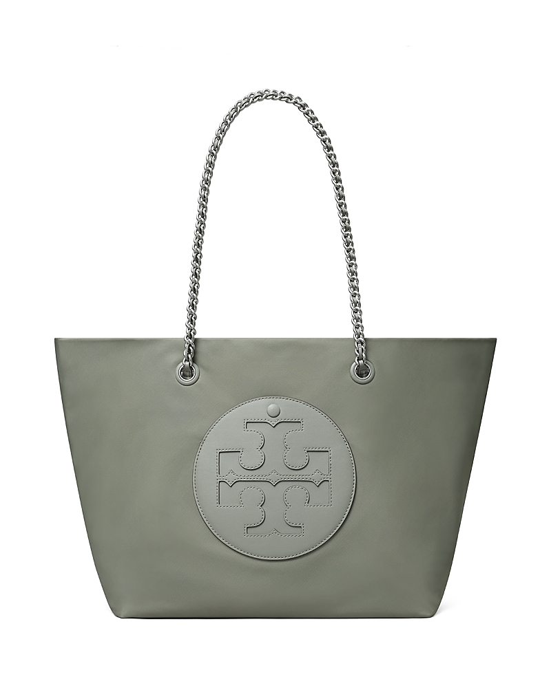 Tory Burch Ella Chain Tote In Stone