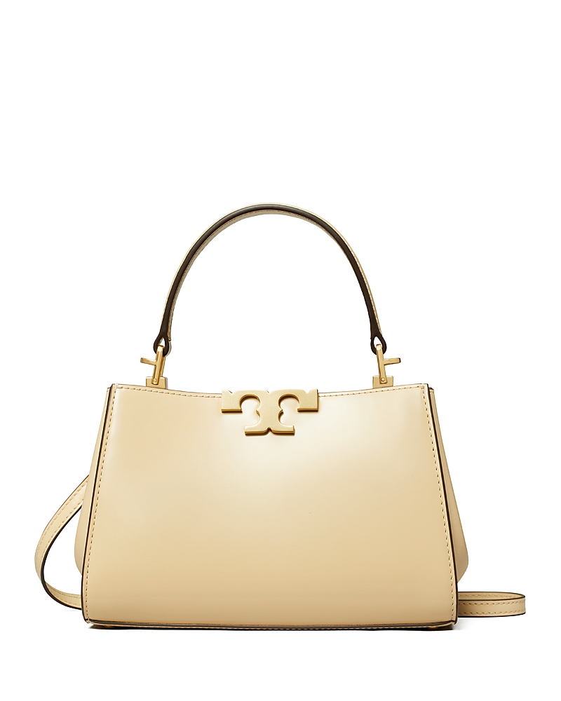Tory Burch Mini Eleanor Leather Satchel In Vanilla