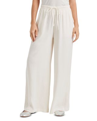 Splendid Angie Satin Palazzo Pants