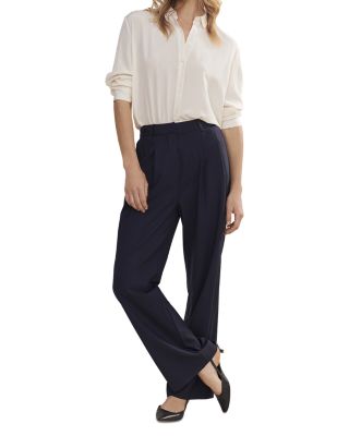 Jones Pleated Wool Pants