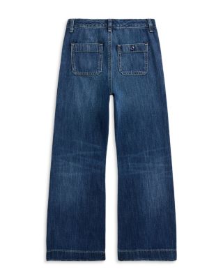 Girls' Logo Wide Leg Jeans - Little Kid, Big Kid