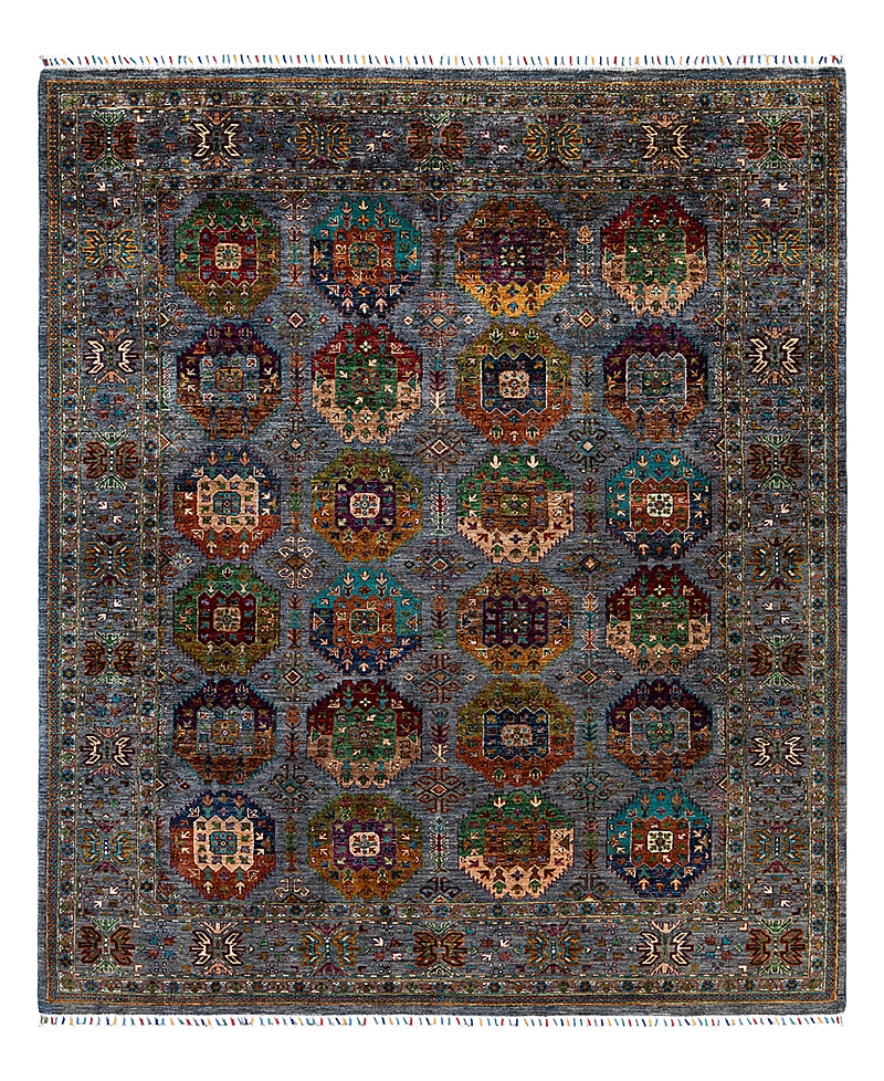 Bloomingdale's Tribal M1999 Area Rug, 8' X 9'10 In Gray