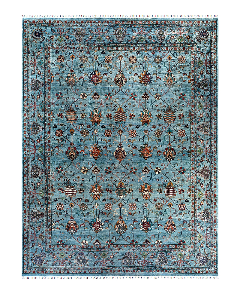 Bloomingdale's Tribal M1999 Area Rug, 9' X 11'10 In Light/blue