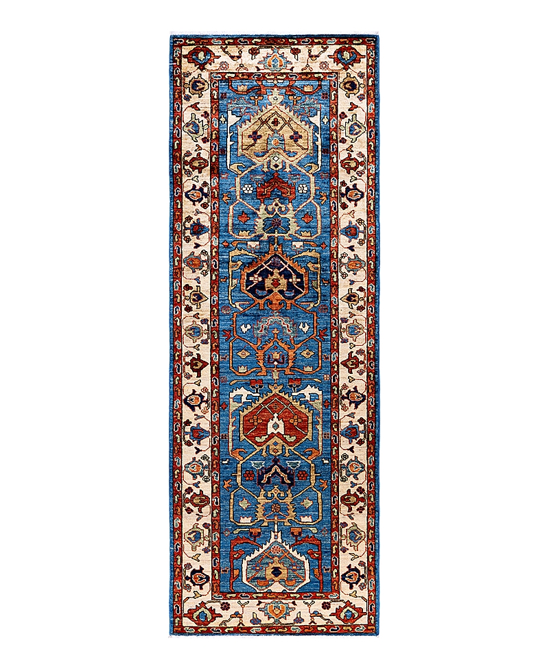 Bloomingdale's Serapi M1999 Runner Area Rug, 2'9 X 8'2 In Light/blue