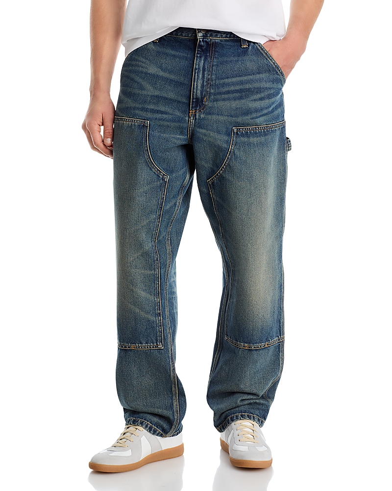 Carhartt Double Knee Relaxed Straight Fit Jeans in Blue
