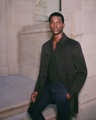 Car Coat in Luxe New Divide