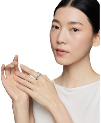 Cable Loop Ring with Diamonds