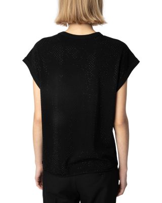 Cecilia HC AO Strass Noir Top